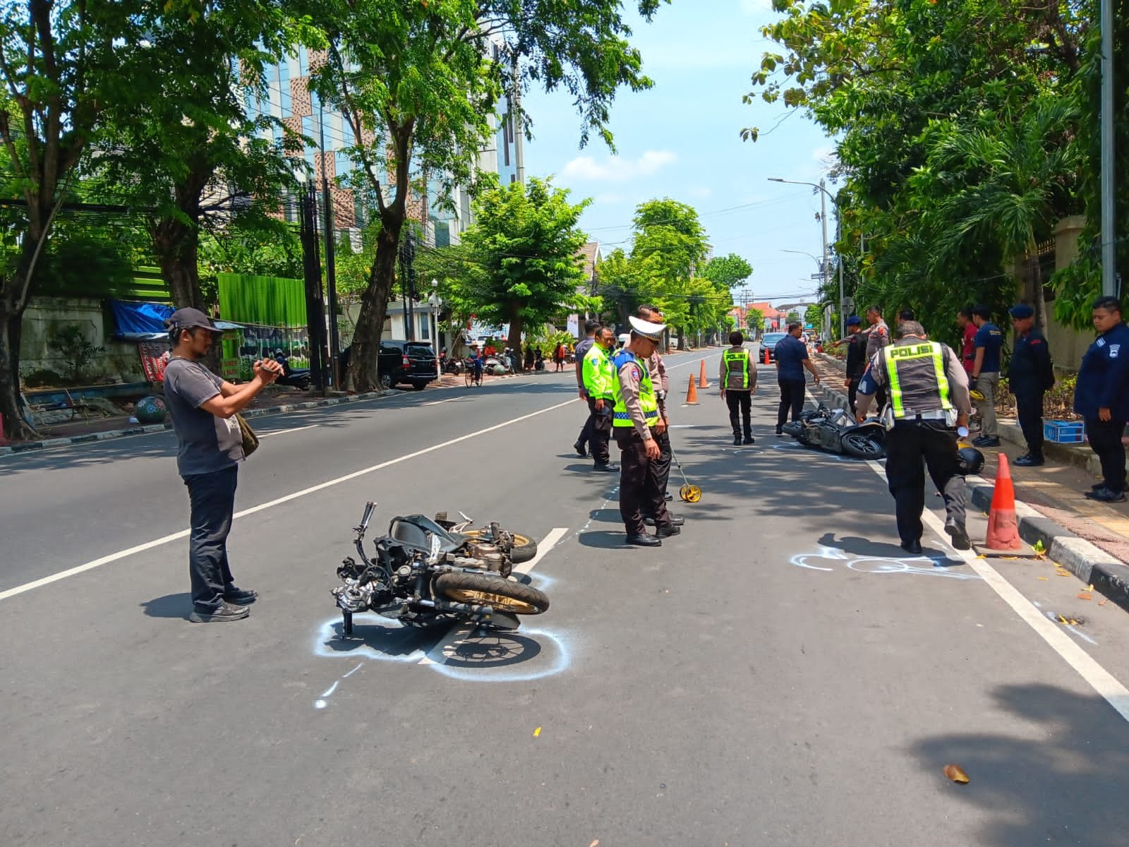 Polisi Gelar Olah TKP Kecelakaan yang Menewaskan Mahasiswa Unnes