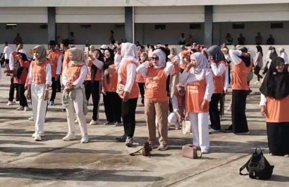 Badan Pusat Statistik Pemalang Gelar Acara Jalan Sehat dan Senam Bersama