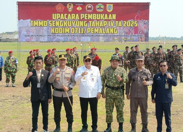 TMMD Sengkuyung Tahap IV Tahun 2025 Kodim Pemalang di Desa Sukorejo Resmi Dibuka Wakil Bupati Pemalang