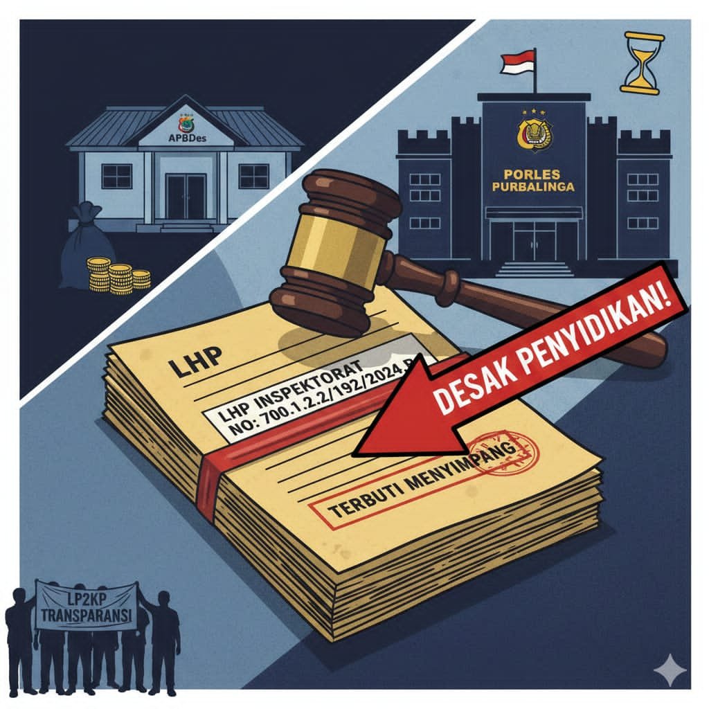 LP2KP Desak Kapolres Purbalingga Terkait Dugaan Kasus Tipikor Desa Ketawis Masuk Sidik