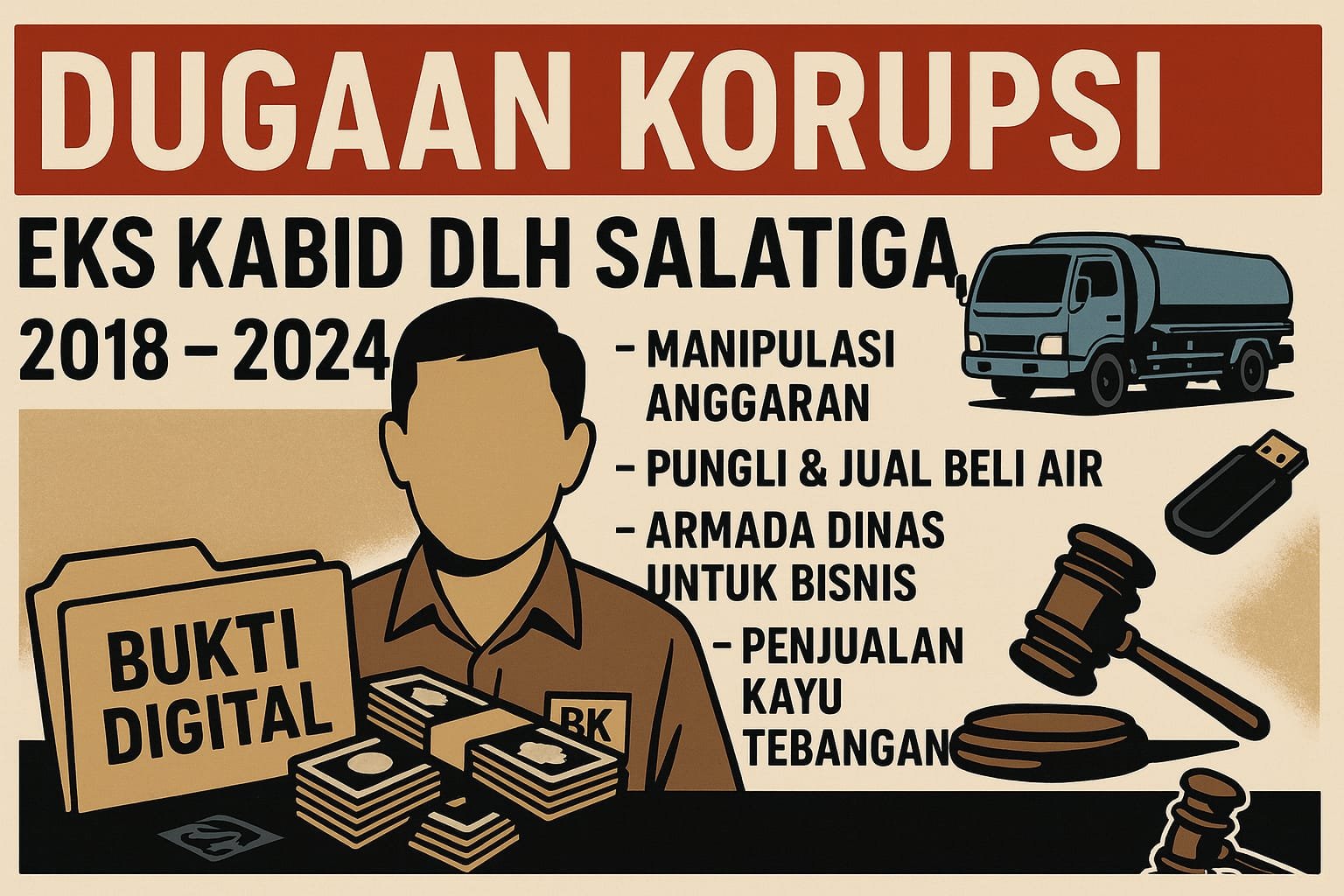 Mantan Kabid DLH Salatiga Diduga Terlibat Penyimpangan Bertahun-tahun, Dokumen Digital Ungkap Pola Praktik Korupsi