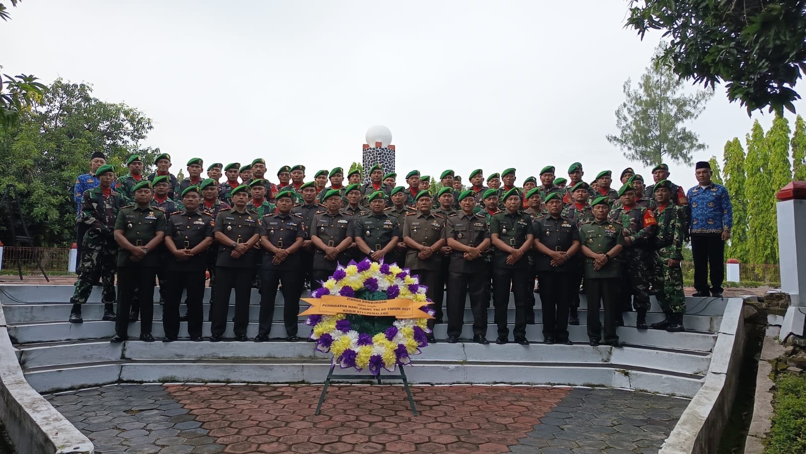 Kodim 0711/Pemalang Gelar Ziarah Rombongan Peringati Hari Juang TNI AD Tahun 2025