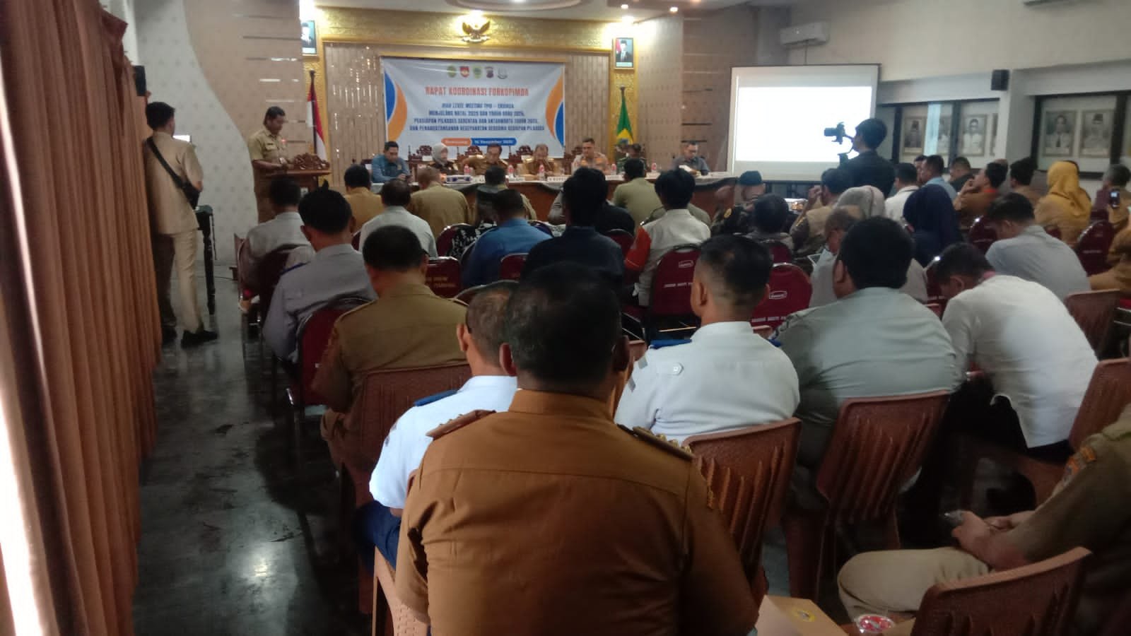 Kapolres Pemalang Sampaikan Laporan Persiapan Jelang Nataru Kepada Bupati