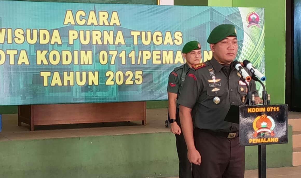 Dandim 0711/Pemalang Pimpin Wisuda Purna Tugas Anggota Kodim