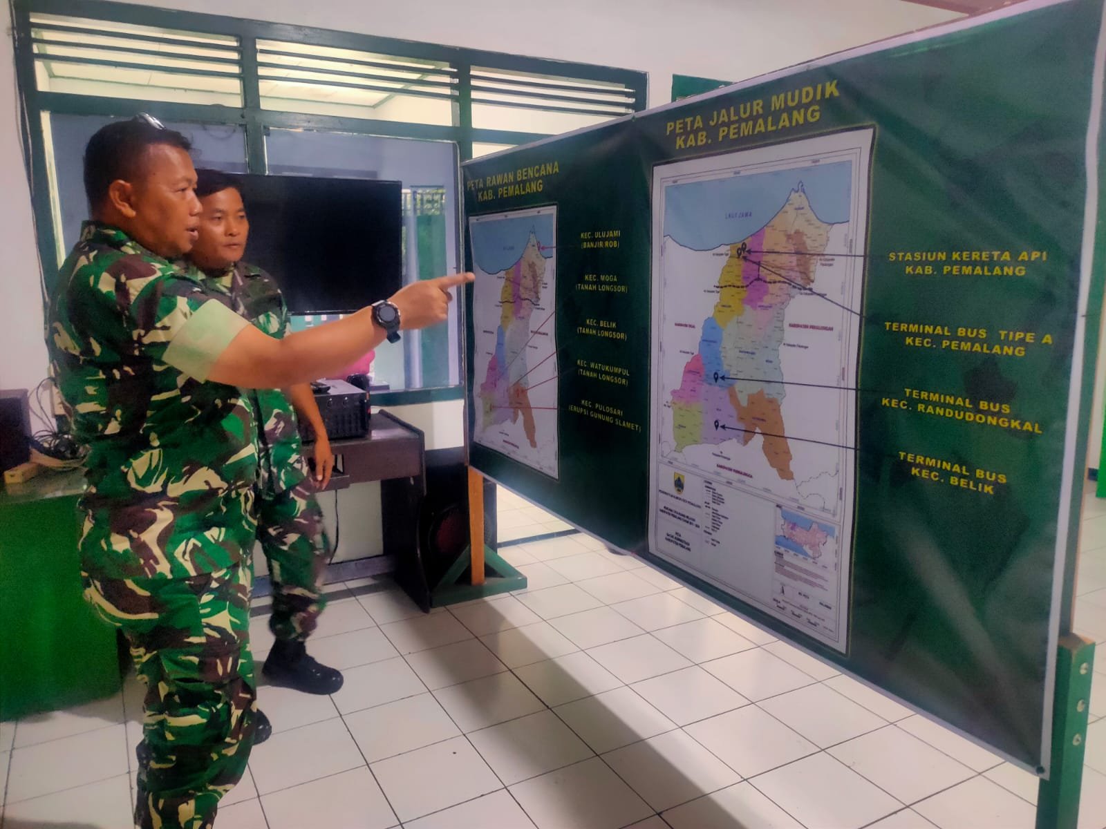 Kunjungi Koramil Randudongkal, Kasdim Pemalang Cek Kesiapan Rest Area Arus Mudik Natal 2025 dan Tahun Baru 2026
