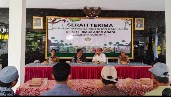 Serah Terima , Peresmian Kegiatan Rehabilitasi Hutan dan Lahan di Desa Mendelem Pemalang