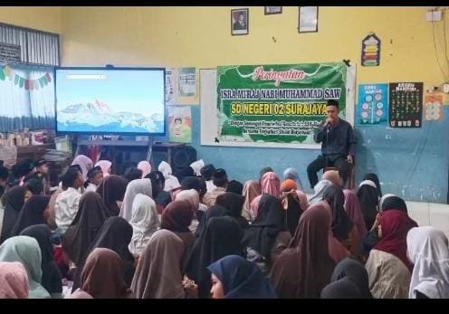 Peringatan Isra Mi’ ‘ raj Nabi Muhammad ,SAW. SDN 02 Surajaya Pemalang