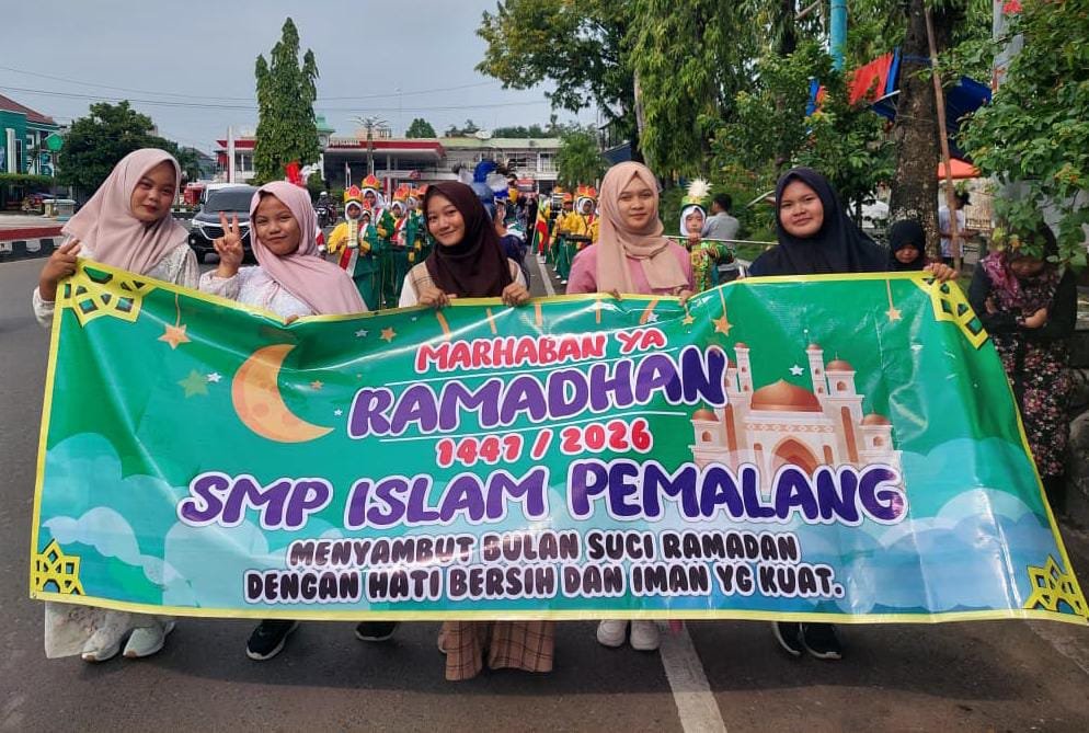 Pawai Sambut Ramadan Santriwan – Santriwati SMP Islam Pemalang