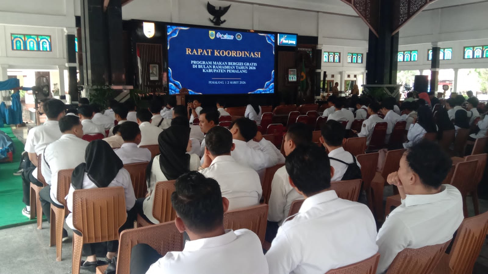 Rapat Koordinasi Pemberian Makan Bergizi Gratis Selama Bulan Ramadhan 1447 H di Kabupaten Pemalang