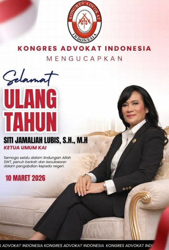 Dirut PT DIG Rasmono, S.H Sampaikan Ucapan Selamat Ulang Tahun kepada Ketua Umum KAI Siti Jamaliah Lubis