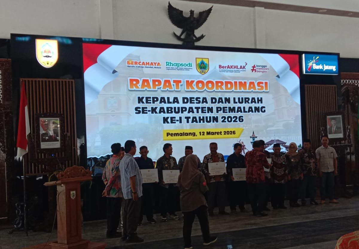 Rapat Koordinasi Kepala desa dan Lurah Se Kabupaten Pemalang Pertama di Tahun 2026