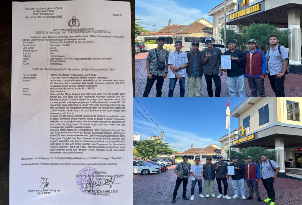 10 Peserta Seleksi Perangkat Desa Purwasaba Laporkan Dugaan Kecurangan ke Polres Banjarnegara