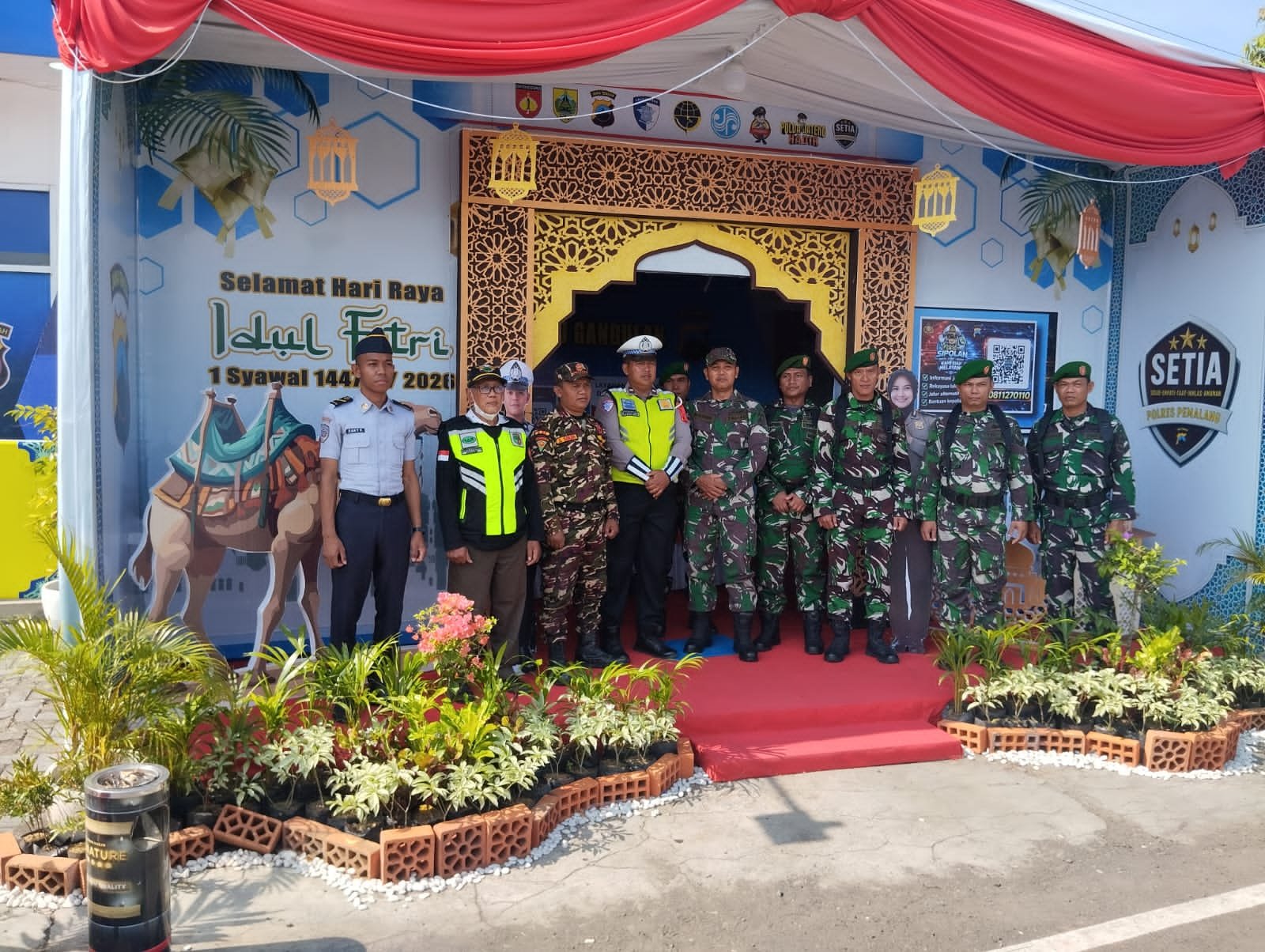 Pastikan Pemudik Memasuki Area Jalan Pantura Serta di Seluruh Pemalang Aman POS PAM Kodim 0711 / Pemalang Siap Wujudkan