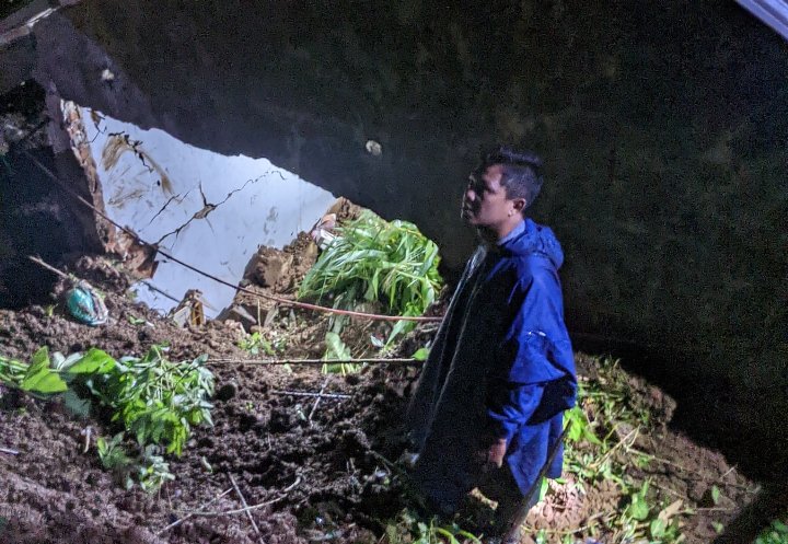 Longsor Hantam Dua Rumah di Sirau Purbalingga, Tujuh Warga Mengungsi