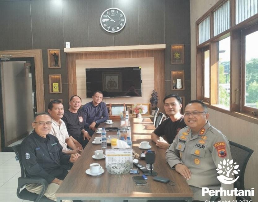 Upaya Perkuat Sinergi Keamanan Hutan KPH Pekalongan Timur Adakan Agenda Silaturahmi Dengan Polres Pekalongan