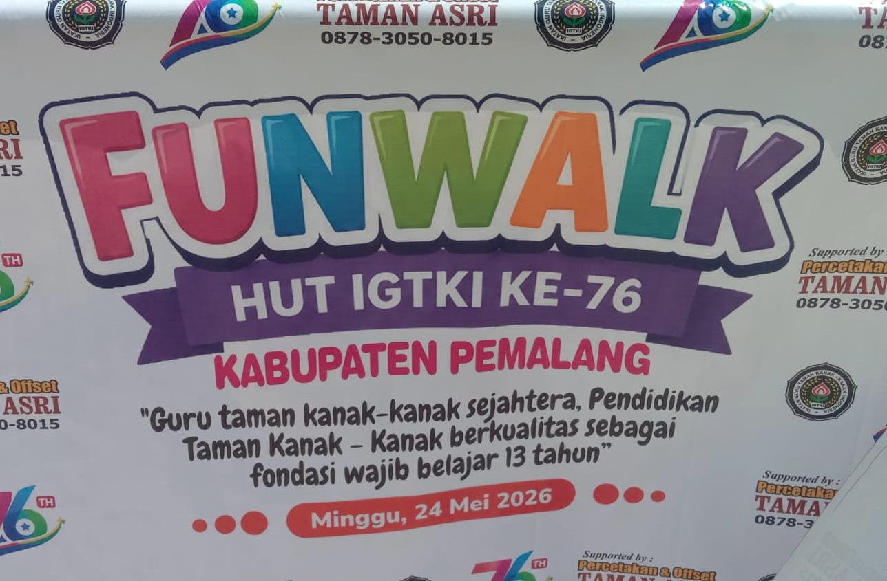 Fun Walk HUT ke-76 IGTKI Kabupaten Pemalang Meriah, Pererat Silaturahmi Guru TK se-Pemalang
