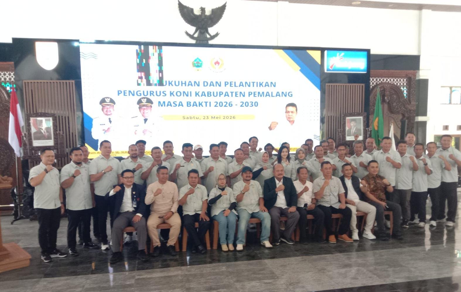 Pengukuhan Dan Pelantikan Pengurus KONI Kabupaten Pemalang Mas Bakti 2026 – 2030