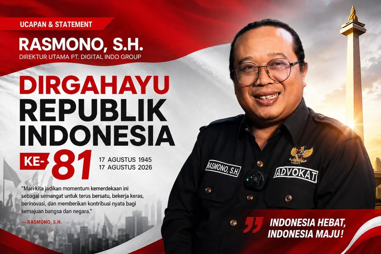 HUT ke-81 RI, Rasmono S.H. Ajak Masyarakat Perkuat Persatuan dan Isi Kemerdekaan dengan Karya